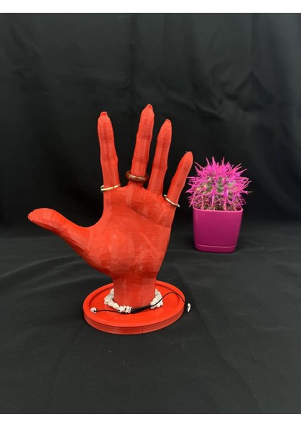 Kırmızı 18 cm Dekoratif Beyaz El Takı Mankeni, Yüzük Standı, Ürün Sergileme Standı, Organizer fiyatları