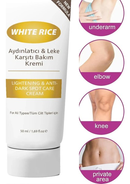 Beyazlatıcı & Aydınlatıcı Cilt Kremi 50ml - Cilt Beyazlatıcı