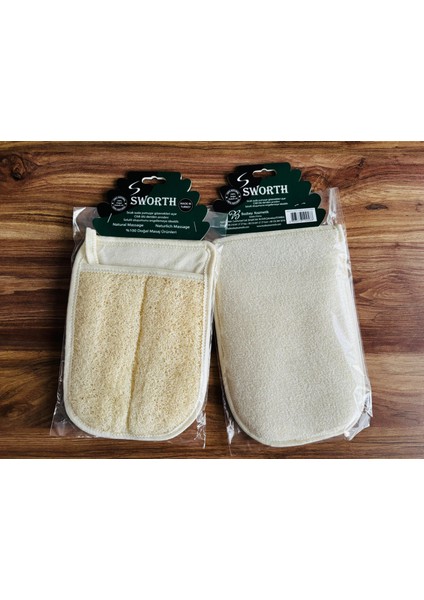 Kabak Lifi kabak kese banyo kesesi - Eldiven ve Sırt 2 adet ürün