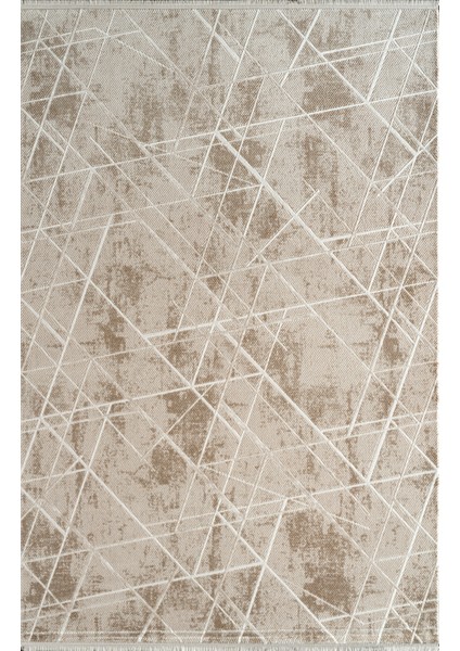 Çınar CY10A Krem Bej Akrilik Yumuşak Dokulu Halı Karademir Home