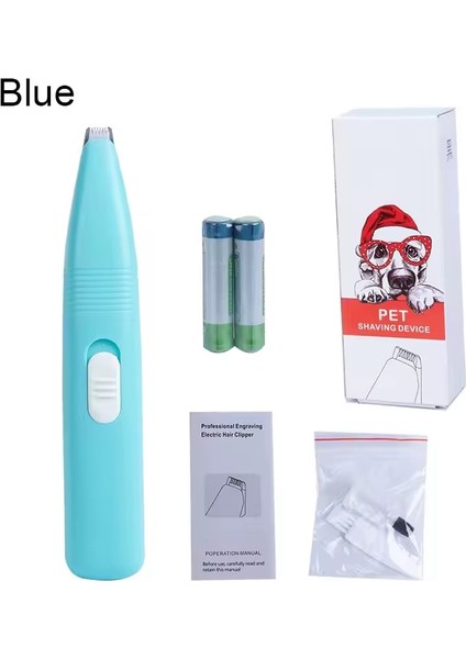 Pet Hassas Bölge Tıraş Makinası ( Yüz Ayak Pati Kulak Popo ) 2 Adet Pil