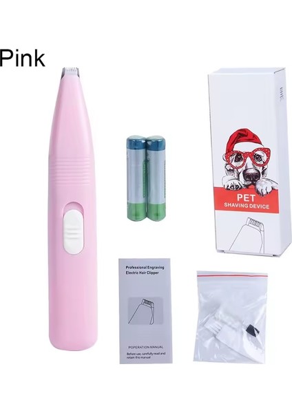 Pet Hassas Bölge Tıraş Makinası ( Yüz Ayak Pati Kulak Popo ) 2 Adet Pil