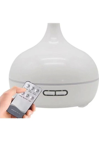 Ultrasonik Aroma Hava Nemlendirici Hava Difüzör Kokulu Uçucu Yağ Difüzör 550 ml Kumandalı LED Işıklı fiyatları