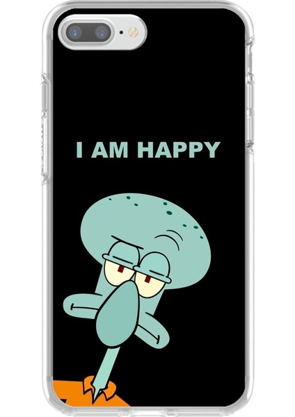 iPhone 7 Plus Uyumlu Şeffaf Kılıf Sponge Bob Tasarımlı 3