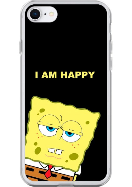 iPhone 7 Uyumlu Şeffaf Kılıf Sponge Bob Tasarımlı 1