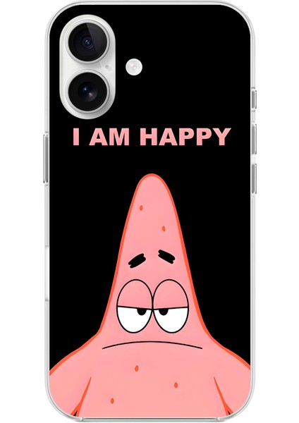 iPhone 16 Plus Uyumlu Şeffaf Kılıf Sponge Bob Tasarımlı 2