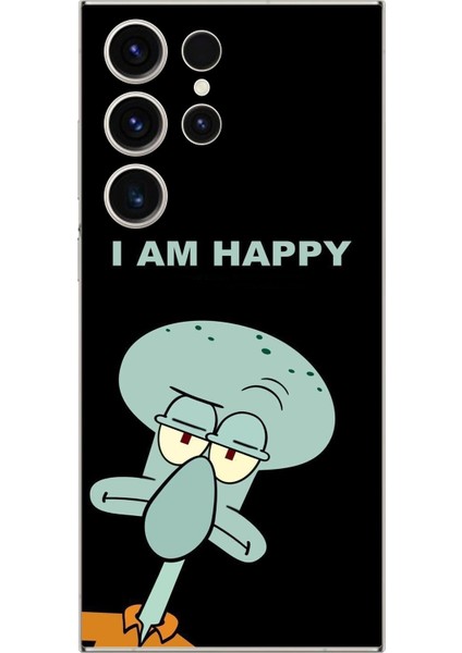 Samsung Galaxy S23 Ultra Uyumlu Şeffaf Kılıf Sponge Bob Tasarımlı 3