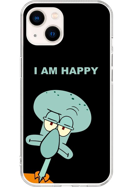 Apple iPhone 15 Uyumlu Şeffaf Kılıf Sponge Bob Tasarımlı 3