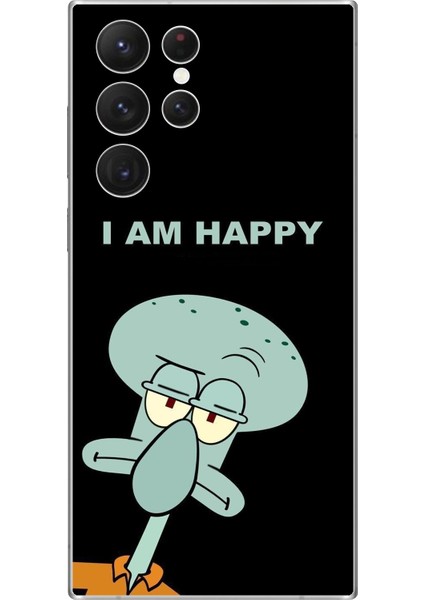 Samsung Galaxy S22 Ultra Uyumlu Şeffaf Kılıf Sponge Bob Tasarımlı 3