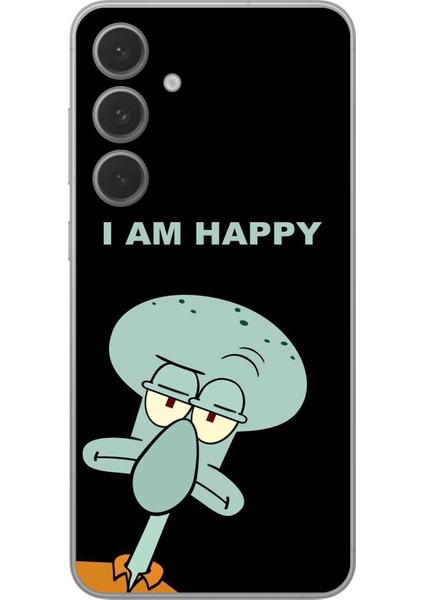 Samsung Galaxy S24 Uyumlu Şeffaf Kılıf Sponge Bob Tasarımlı 3