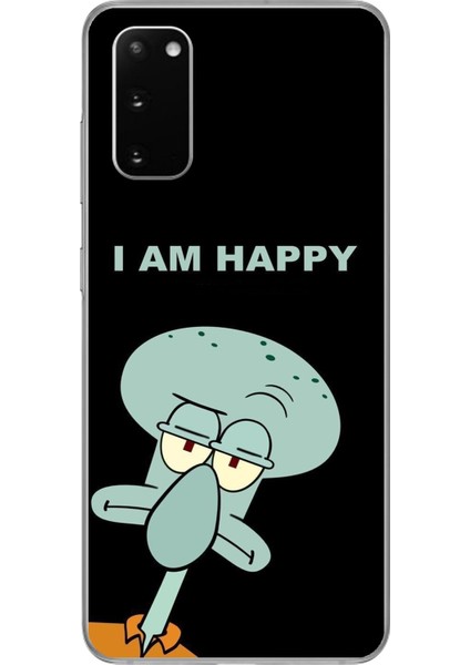 Samsung Galaxy S20 Uyumlu Şeffaf Kılıf Sponge Bob Tasarımlı 3