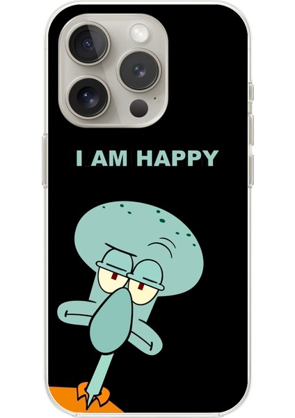 Apple iPhone 14 Pro Uyumlu Şeffaf Kılıf Sponge Bob Tasarımlı 3