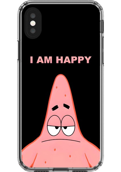 Apple iPhone Xs Max Uyumlu Şeffaf Kılıf Sponge Bob Tasarımlı 2