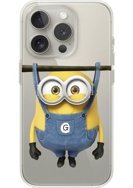 Apple iPhone 13 Pro Max Uyumlu Şeffaf Kılıf Minions Tasarımlı