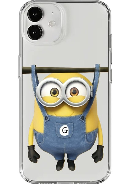 Apple iPhone 12 Mini Uyumlu Şeffaf Kılıf Minions Tasarımlı