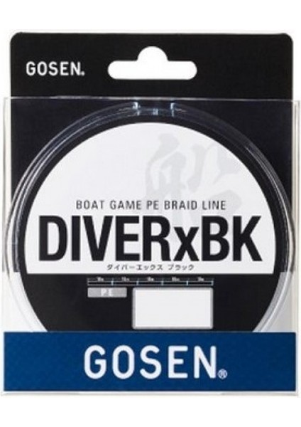 Dıver-X Boat Game 300MT Black ip misina 17 Lb-Pe 1