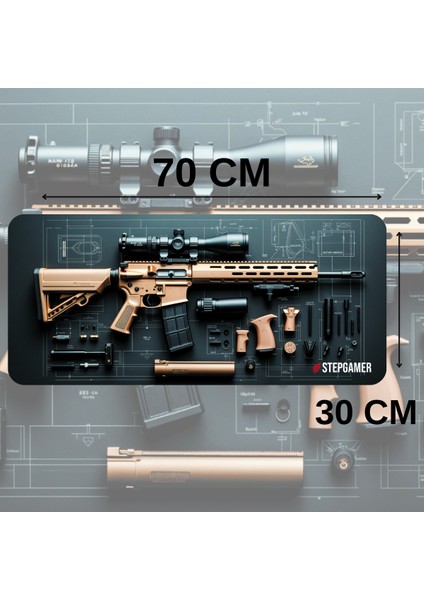 3D Sniper Profesyonel 70X30 Xl Gaming Oyuncu Mouse Pad Mousepad