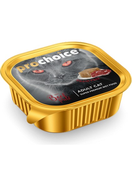 Prochoice 100 gr x 16 Adet Yetişkin Kediler Için, Sığır Etli Ezme 10