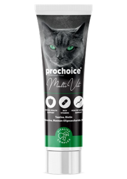 Prochoice 100 ml x 12 Adet Multivitamin Pasta Kediler Için Sağlıklı Gelişim Gıda Takviyesi 10