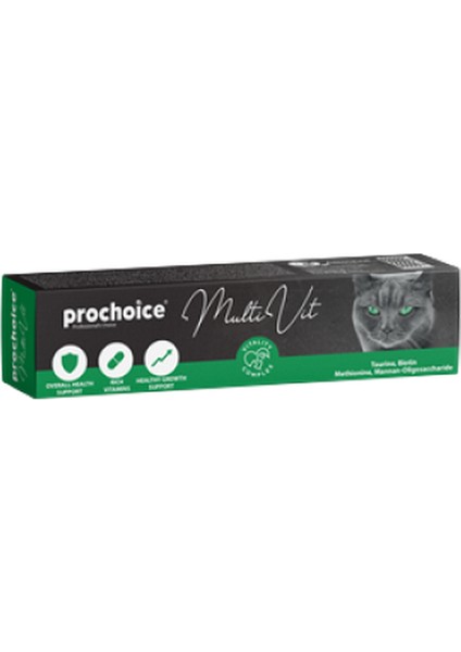 Prochoice 100 ml x 12 Adet Multivitamin Pasta Kediler Için Sağlıklı Gelişim Gıda Takviyesi 10