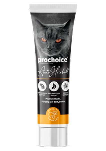 Prochoice 100 ml x 12 Adet Hairball Pasta Kediler Için Kıl Yumağı Önleyici Vitamin 10