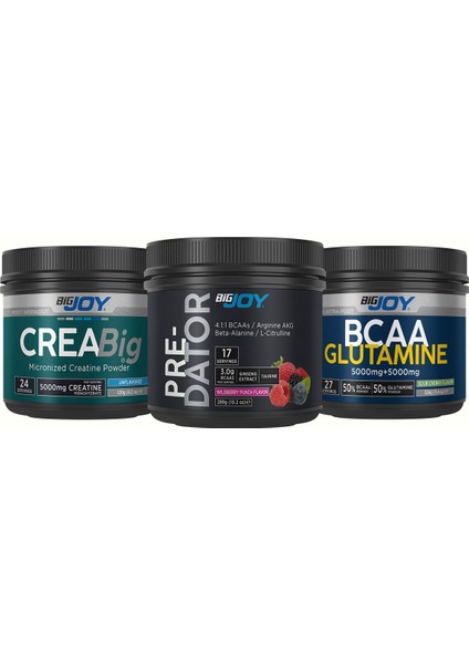 Citrulline( Sitrulin )Malate 150 gr+ Creabig( Kreatin )120 gr (Aromasiz)+ Bcaa+Glutamine Vişne 242 gr