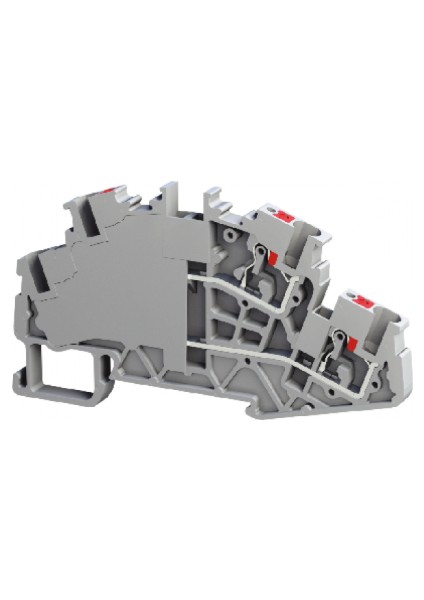 Pft 4 2p Gri Push-In Çok Katlı Klemens 4 mm