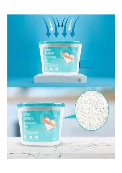 600 ml Nem Alıcı Rutubet Giderici Aparat - Limonlu Mutfak Salon Banyo Küf Koku Alıcı Granül indirimleri