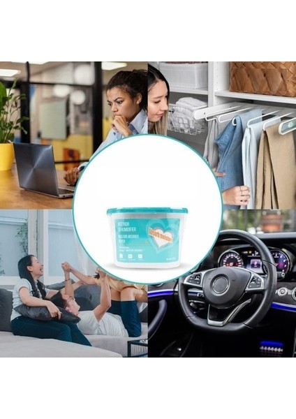 600 ml Nem Alıcı Rutubet Giderici Aparat - Limonlu Mutfak Salon Banyo Küf Koku Alıcı Granül indirimleri