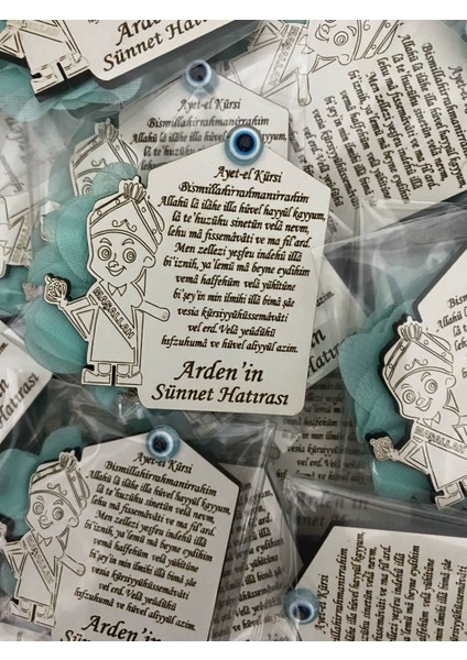 25 Adet Ahşap Sünnet Magnet Sünnet, Mevlit Ayetel Kursi Detaylı