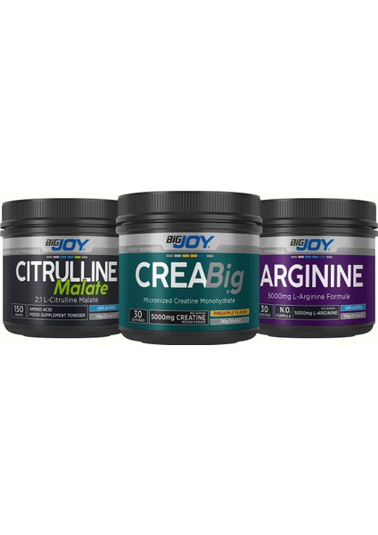 Citrulline( Sitrulin ) Malate 150 gr+ Arginine ( Arjinin ) 150 gr+ Creabig( Kreatin ) Ananas 210 gr