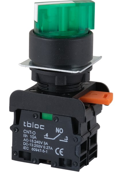 Ssp-2o Yeşil 1-0-2 Kalıcı Mandal Buton 220V