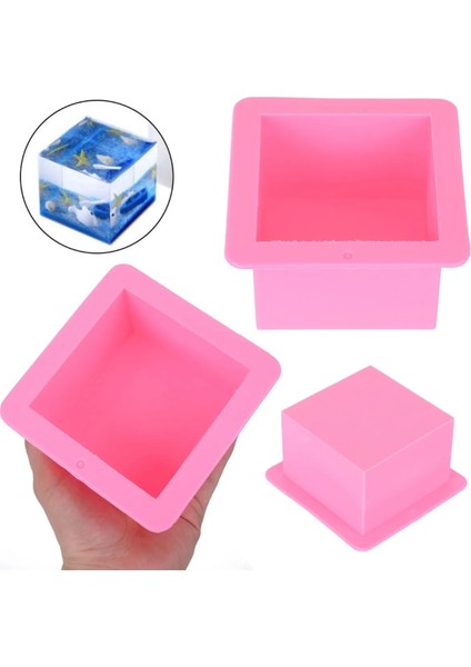 Epoksi Kare Küp Silikon Kalıbı (9X9X6) fiyatları