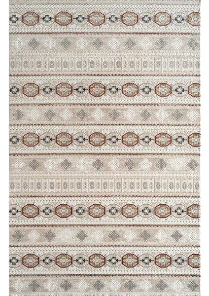 Çınar CY06A Krem Multi Akrilik Yumuşak Dokulu Halı Karademir Home