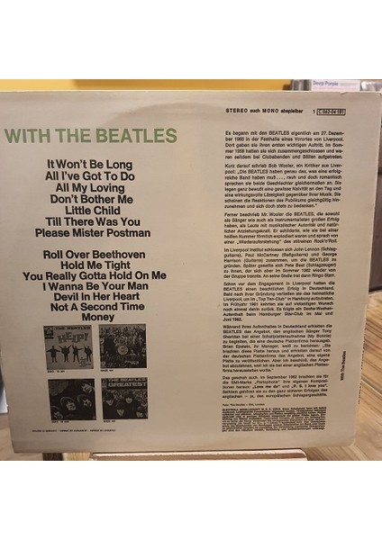 The Beatles – With The Beatles - Plak Lp
