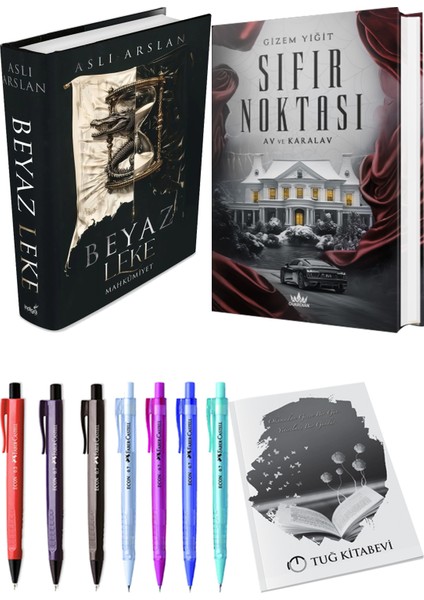 Sıfır Noktası 1 / Av ve Karalav (Ciltli) ve Beyaz Leke / Mahkumiyet (Ciltli) (2'li Set)