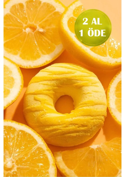 Donut Limonlu Köpüren Banyo Topu Nem Bombası