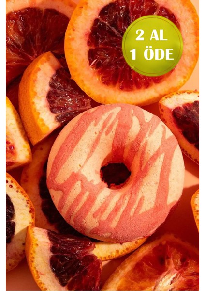 Donut Greyfut Kokulu Köpüren Banyo Topu Nem Bombası