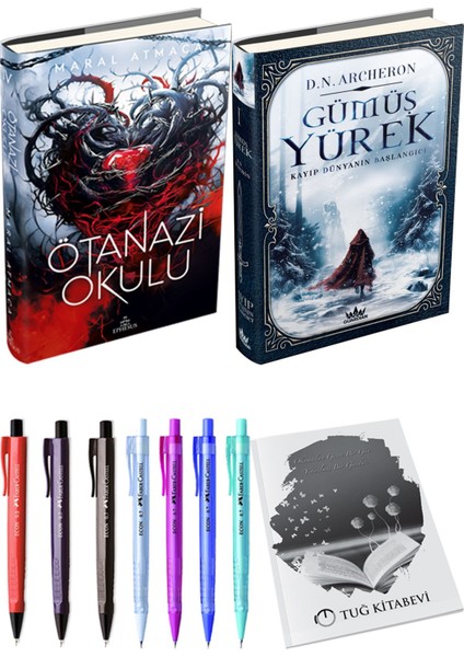 Gümüş Yürek 1 / Kayıp Dünyanın Başlangıcı (Ciltli) ve Ötanazi Okulu 4 (Ciltli) (2'li Set)
