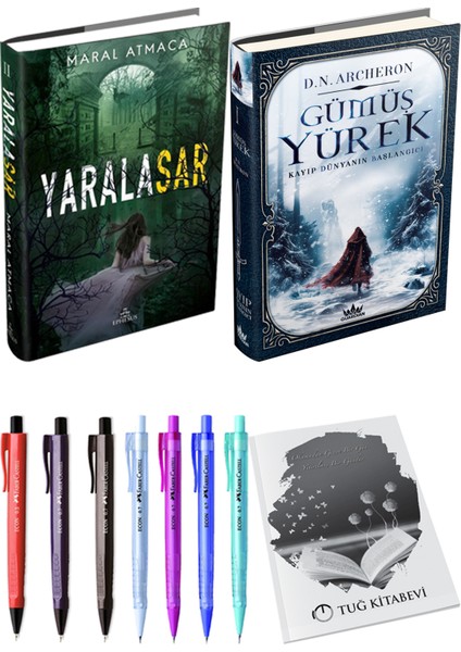 Gümüş Yürek 1 / Kayıp Dünyanın Başlangıcı (Ciltli) ve Yaralasar 2 (Ciltli) (2'li Set)