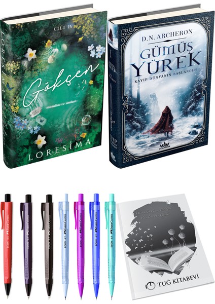 Gümüş Yürek 1 / Kayıp Dünyanın Başlangıcı (Ciltli) ve Gökçen 4 (Ciltli) (2'li Set)
