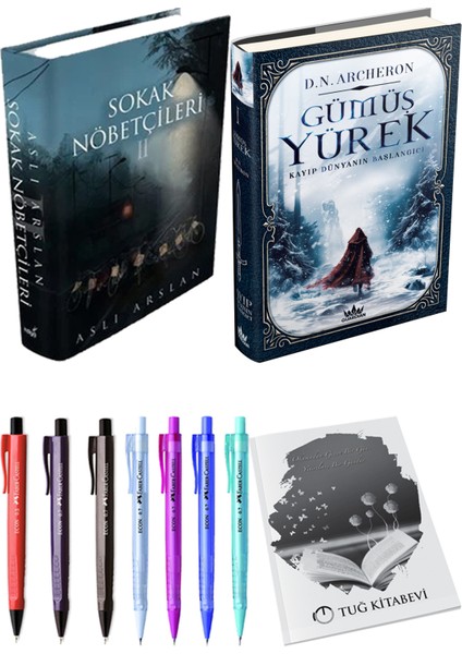 Gümüş Yürek 1 / Kayıp Dünyanın Başlangıcı (Ciltli) ve Sokak Nöbetçileri 2 (Ciltli) (2'li Set)