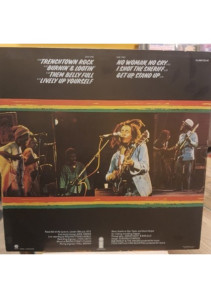 Bob Marley & The Wailers – Live! - Plak Lp