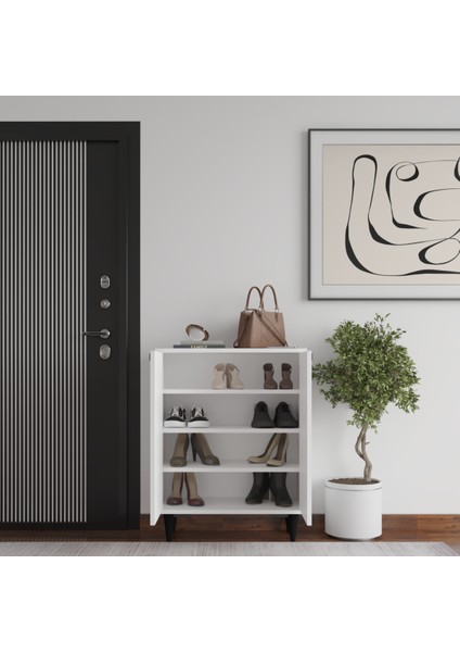 Zeus 4 Raflı 2 Kapaklı Ayakkabılık modelleri