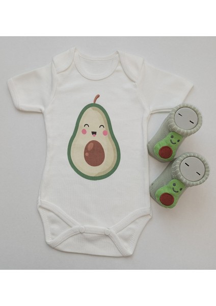 Hoşgeldin Bebek, Unisex, Yenidoğan Bebek, Avokado Amigurumi Isimli Emzik Askısı Hediye Seti fiyatları