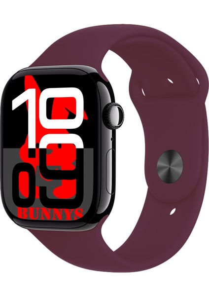 Samsung Galaxy A30S Uyumlu Bordo Akıllı Saat WATCH10 2025 Hediyeli Amoled Ekran