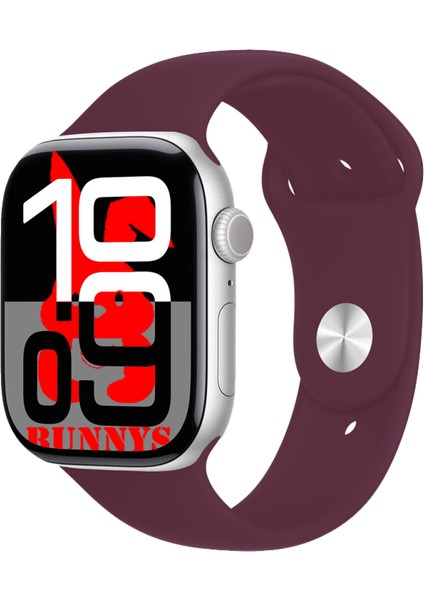 Huawei P30 Pro Uyumlu Bordo Akıllı Saat WATCH10 2025 Hediyeli Amoled Ekran