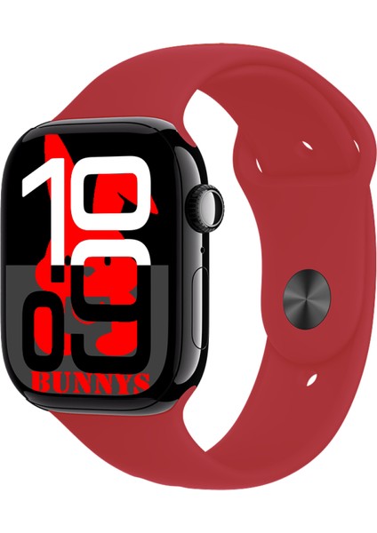 Apple iPhone x Uyumlu Kırmızı Akıllı Saat WATCH10 2025 Hediyeli Amoled Ekran