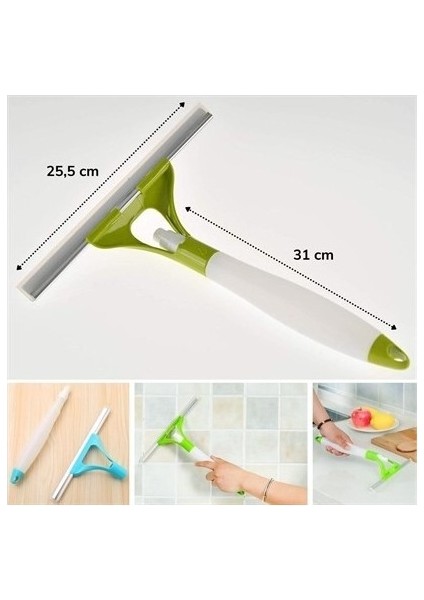 Su Hazneli ve Spreyli Cam Silme Aparatı