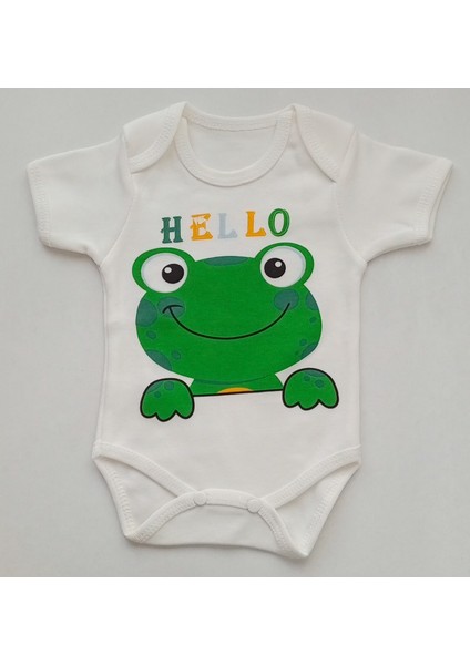 Hoşgeldin Bebek, Unısex, Yenidoğan Bebek, Kurbağa Baskılı Badi Hediye Seti fırsatları